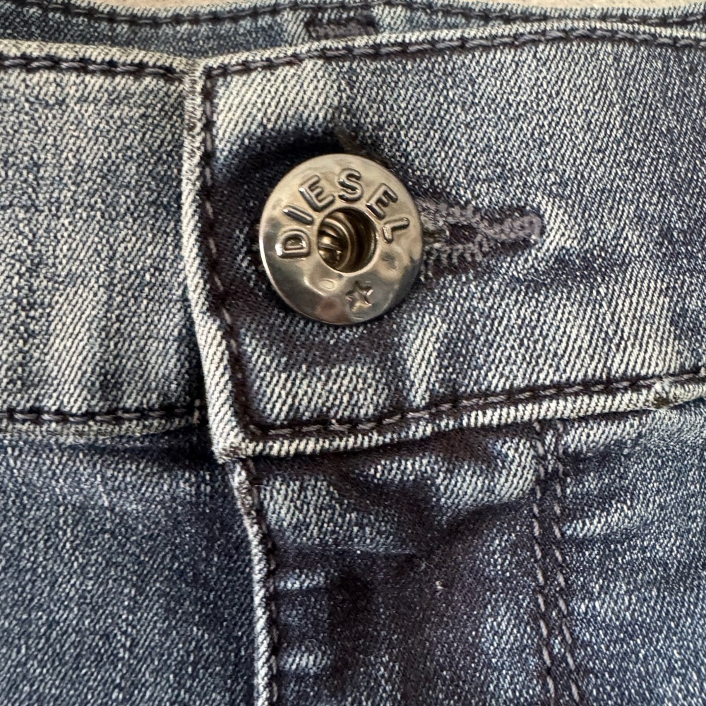 Diesel Livier Super Slim Jegging Low Waist Jeans Dark Wash W30 L34 Stretch - Picture 5 of 12